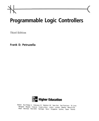 Programmable Logic Controllers 3rd Edition Frank Petruzella | PDF