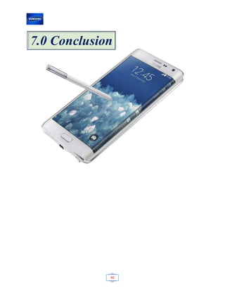 30
7.0 Conclusion
 
