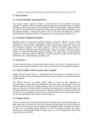 COMPARISON OF BIT ERROR RATE PERFORMANCE OF VARIOUS DIGITAL MODULATION ...
