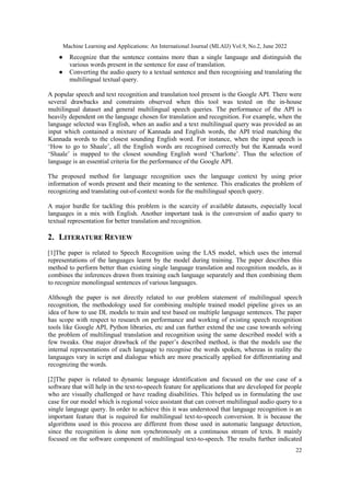 MULTILINGUAL SPEECH TO TEXT USING DEEP LEARNING BASED ON MFCC FEATURES ...