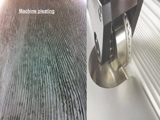 Machine pleating
 