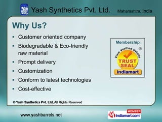 Plastic Containers by Yash Synthetics Private Limited, Mumbai 