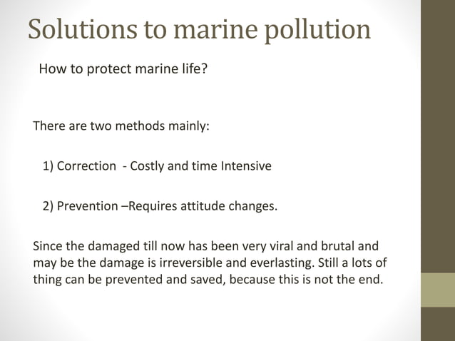 MARINE POLLUTION pollution presentation | PPT