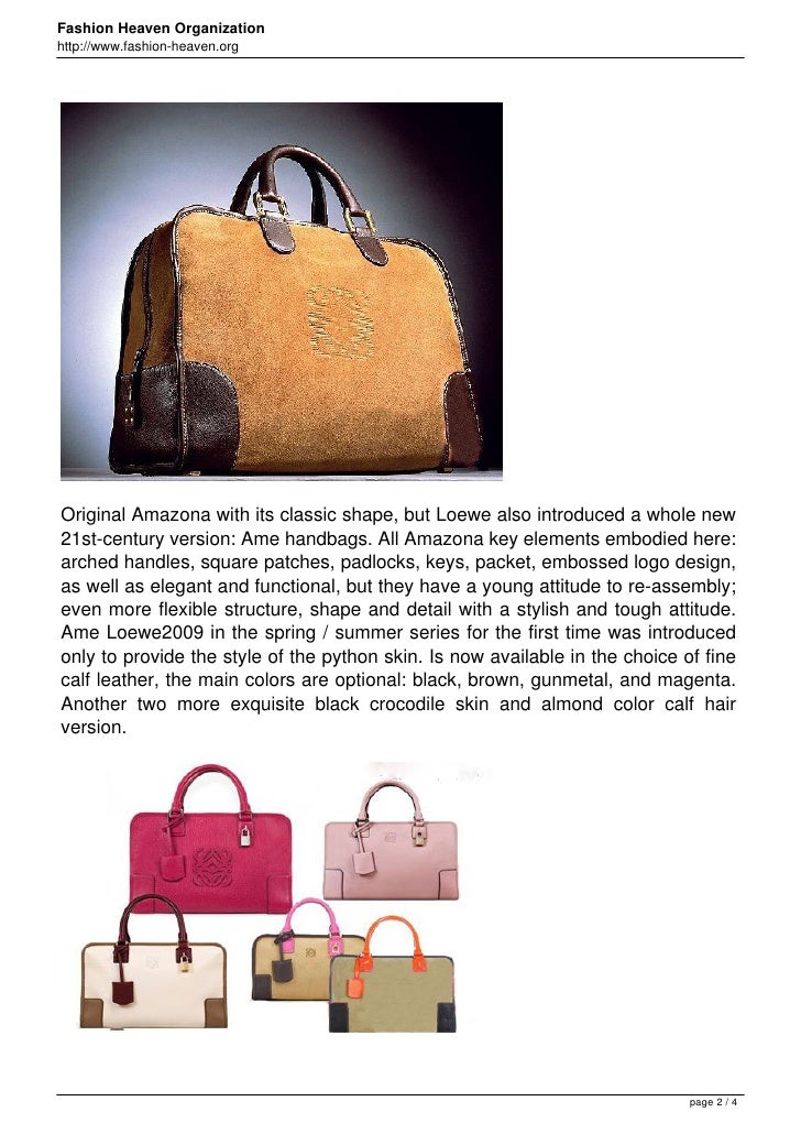 Loewe Amazona Classic Bags
