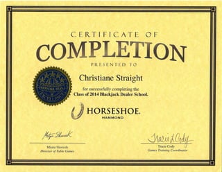 Horseshoe Cert