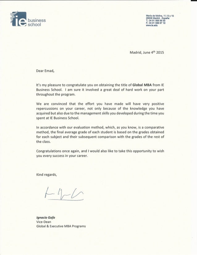 congratulations graduate letter