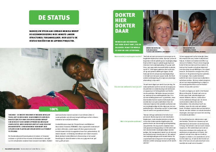 Cordaid Memisa Gezondheid Samen Delen Februari 2011