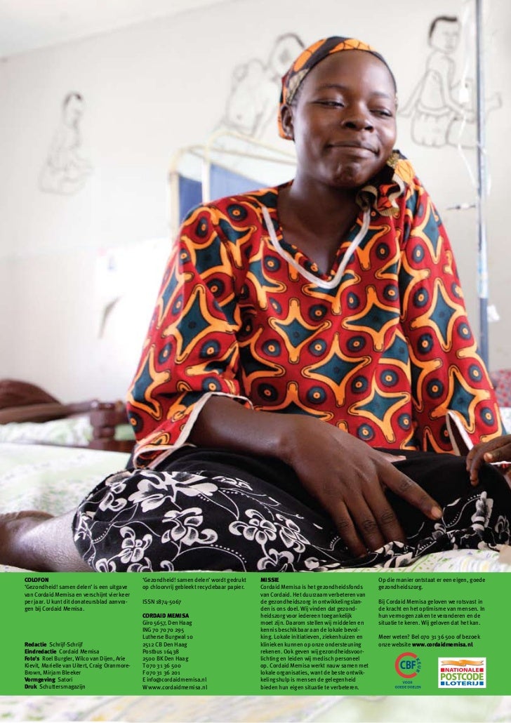 Cordaid Memisa Gezondheid Samen Delen Februari 2011
