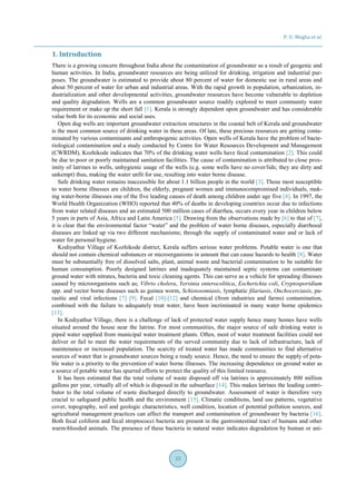 Sanitation Mapping of Groundwater Contamination in a Rural Village of ...