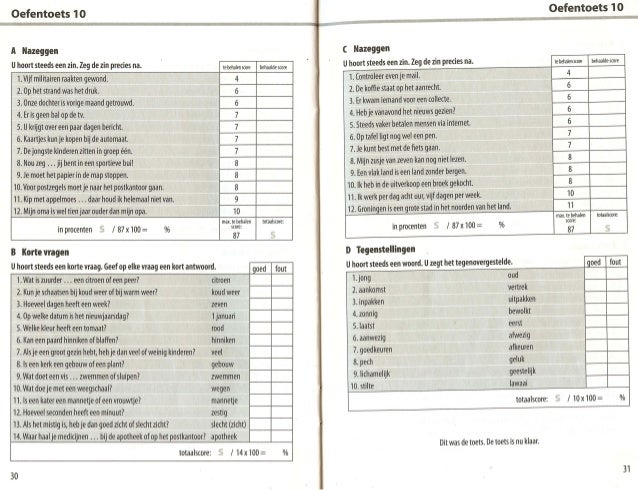 TGN Oefentoets Gesproken Nederlands Compleet 18 Toetsen
