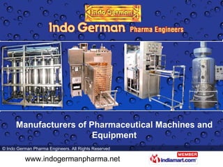 Manufacturers of Pharmaceutical Machines and Equipment 