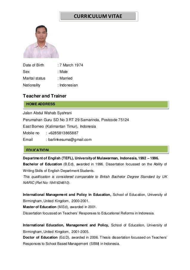 Cv May 2016