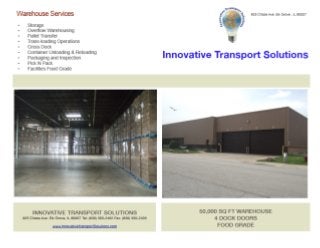 Innovative Transport Solutions Adds 50,000 Sq Ft Warehouse