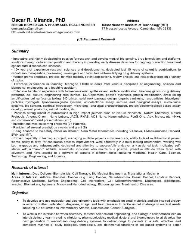 Mit phd resume