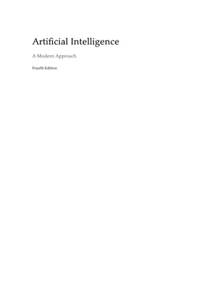 Artificial Intelligence: A Modern Approach 4th Edition Stuart Russell | PDF