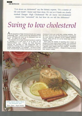 Article Swing to low cholesterol