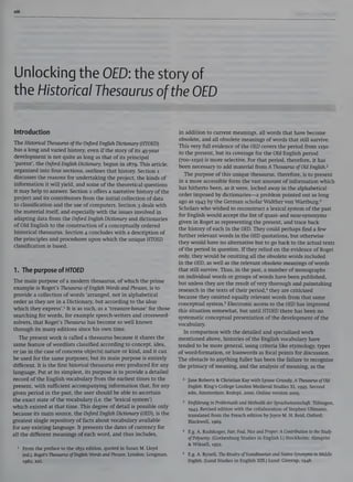 Involved Thesaurus Historical Thesaurus of the Oxford English Dictionary 2 volume set ...
