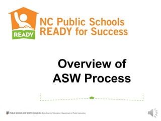 Overview of 
ASW Process 
 