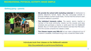 8
The core movement skills
WITH FUNDAMENTALS, LEARNERS PRACTICE MOVEMENT SKILLS IN A
PROGRESSIVE AND SCIENTIFICALLY PROVEN SEQUENCE, RELATIVE TO AGE
TRAVELLING SKILLS OBJECT CONTROL SKILLS BALANCE MOVEMENTS
o Boosting
o Climbing
o Eggbeater
o Galloping
o Gliding
o Hopping
o Ice Picking
o Jumping
o Leaping
o Poling
o Running
o Sculling
o Skating
o Skipping
o Slding
o Swimming
o Swinging
o Wheeling
o Sending:
• Kicking
• Punting
• Rolling (ball)
• Strike (ball, puck, ring)
• Throwing
o Receiving:
• Catching
• Stopping
• Trapping
o Travelling with:
• Dribbling (feet)
• Dribbling (hands)
• Dribbling (stick)
o Receiving and Sending:
• Striking (bat)
• Striking (stick)
• Volleying
o Balancing / Centering
o Body Rolling
o Dodging
o Eggbeater
o Floating
o Landing
o Ready Position
o Sinking / Falling
o Spinning
o Stopping
o Stretching / Curling
o Swinging
o Twisting / Turning
Jess 1999. adapted Balyi & Way 2004
 