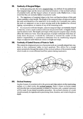 Marginal Ridge Shape Concise Dental Anatomy And Morphology 4th Edition Jim Fuller | PDF