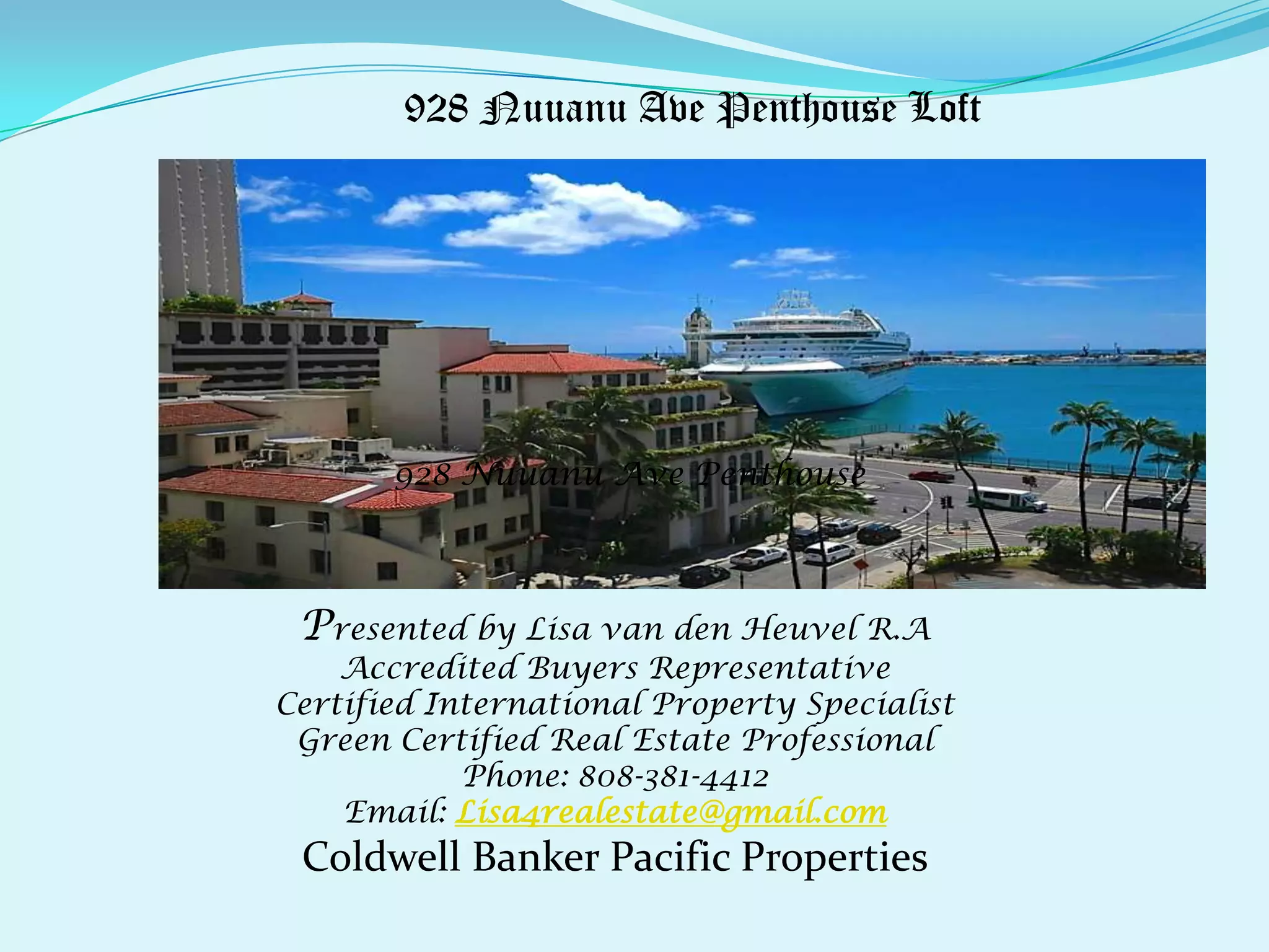 Curated visual reference: Visual Reference: 928 Nuuanu Ave Penthouse Loft