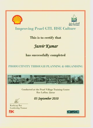 Jasvir certificates