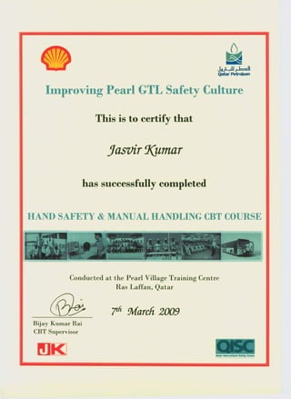 Jasvir certificates