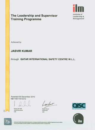 Jasvir certificates