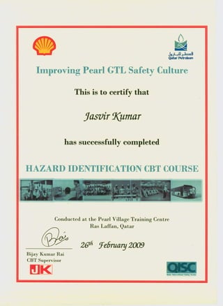 Jasvir certificates