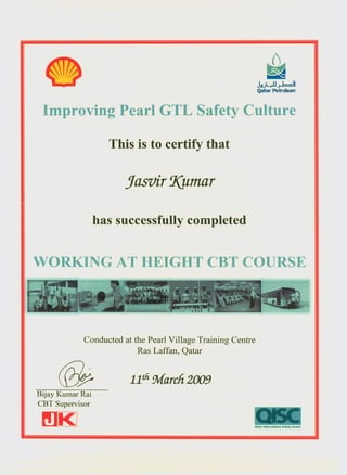 Jasvir certificates