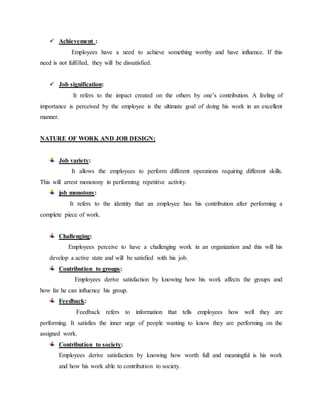 PROJECT ON JOB SATISFACTION | DOCX