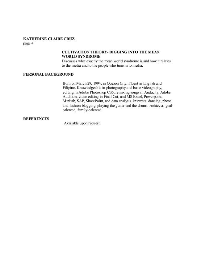 katherine claire cruz dlsu resume updated