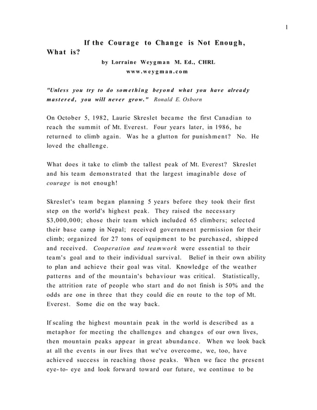 Courage to Change DOC Mental Health Diseases and Conditions