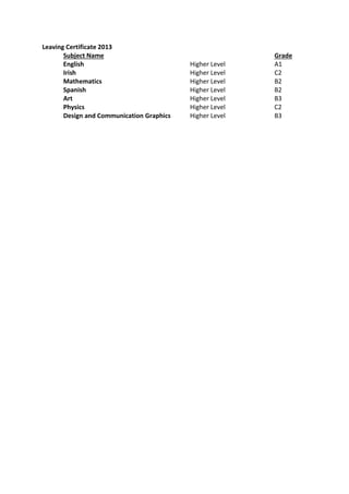 Leaving Results | PDF | Educational Assessment | Education