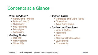 Infographic Tutorialspoint Python