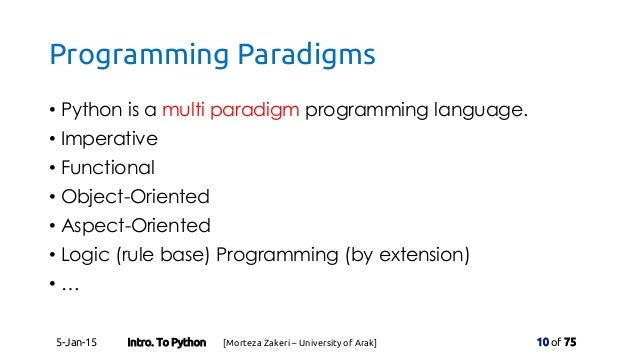 An Introduction to Python Programming