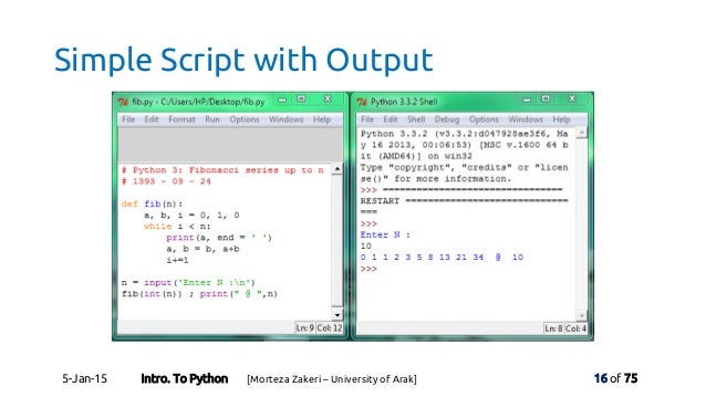 Writing scripts in python - akpfx