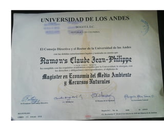 Diplome Los Andes
