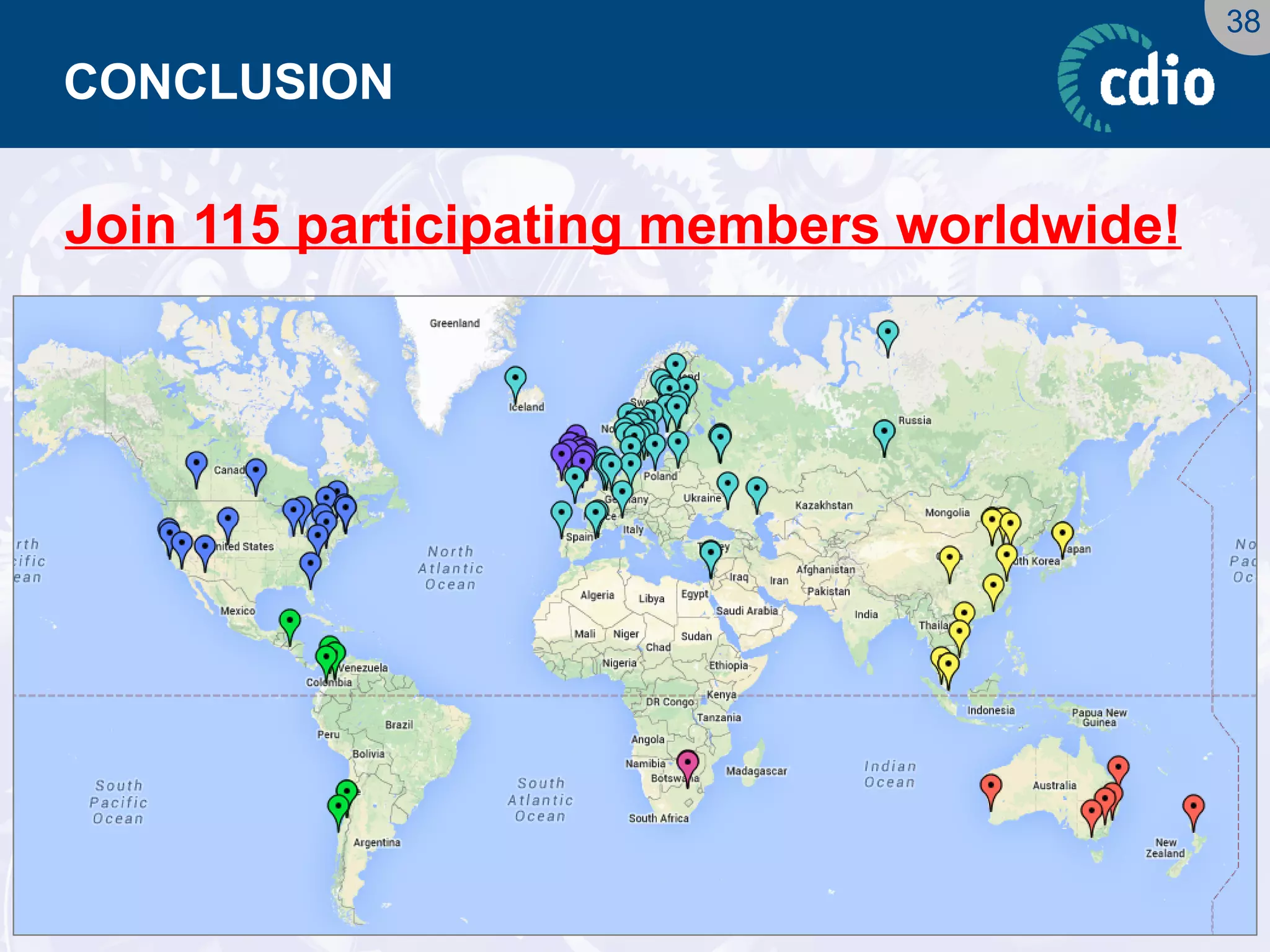 38 
CONCLUSION 
Join 115 participating members worldwide! 