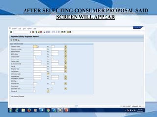 AFTER SELECTING CONSUMER PROPOSAL SAID
SCREEN WILLAPPEAR
 