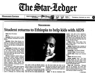 Star-Ledger Ethiopia AIDS Article