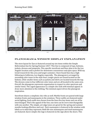 Zars Layout Fashion Merchandising Seminar; ZARA | PDF