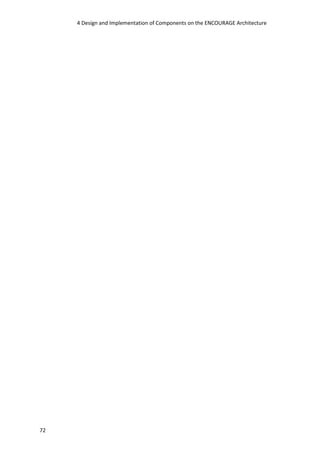 4 Design and Implementation of Components on the ENCOURAGE Architecture
72
 