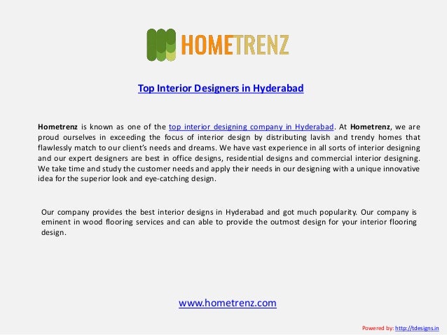 Top Interior Designers in Hyderabad Interior Decorators Top Interior Designers in Hyderabad Interior Decorators