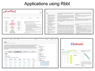 Applications using Rbbt
 