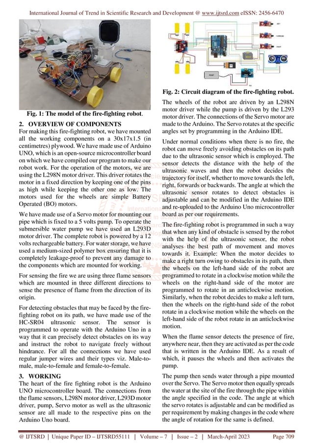 Fire Fighting Robot using Arduino and Motor Drivers with Obstacle ...