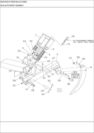 9300 ECOLO-TIGER MULCH CHISEL
09-04 AUTO-RESET ASSEMBLY
 
