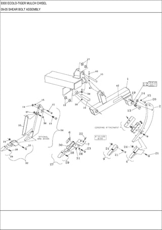 9300 ECOLO-TIGER MULCH CHISEL
09-05 SHEAR BOLT ASSEMBLY
 