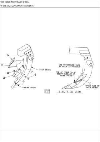 9300 ECOLO-TIGER MULCH CHISEL
09-09 6 AND 8 COVERING ATTACHMENTS
 
