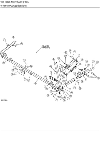 9300 ECOLO-TIGER MULCH CHISEL
09-13 HYDRAULIC LEVELER BAR
 